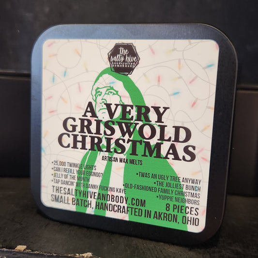 a very griswold christmas artisan wax melts gift tin