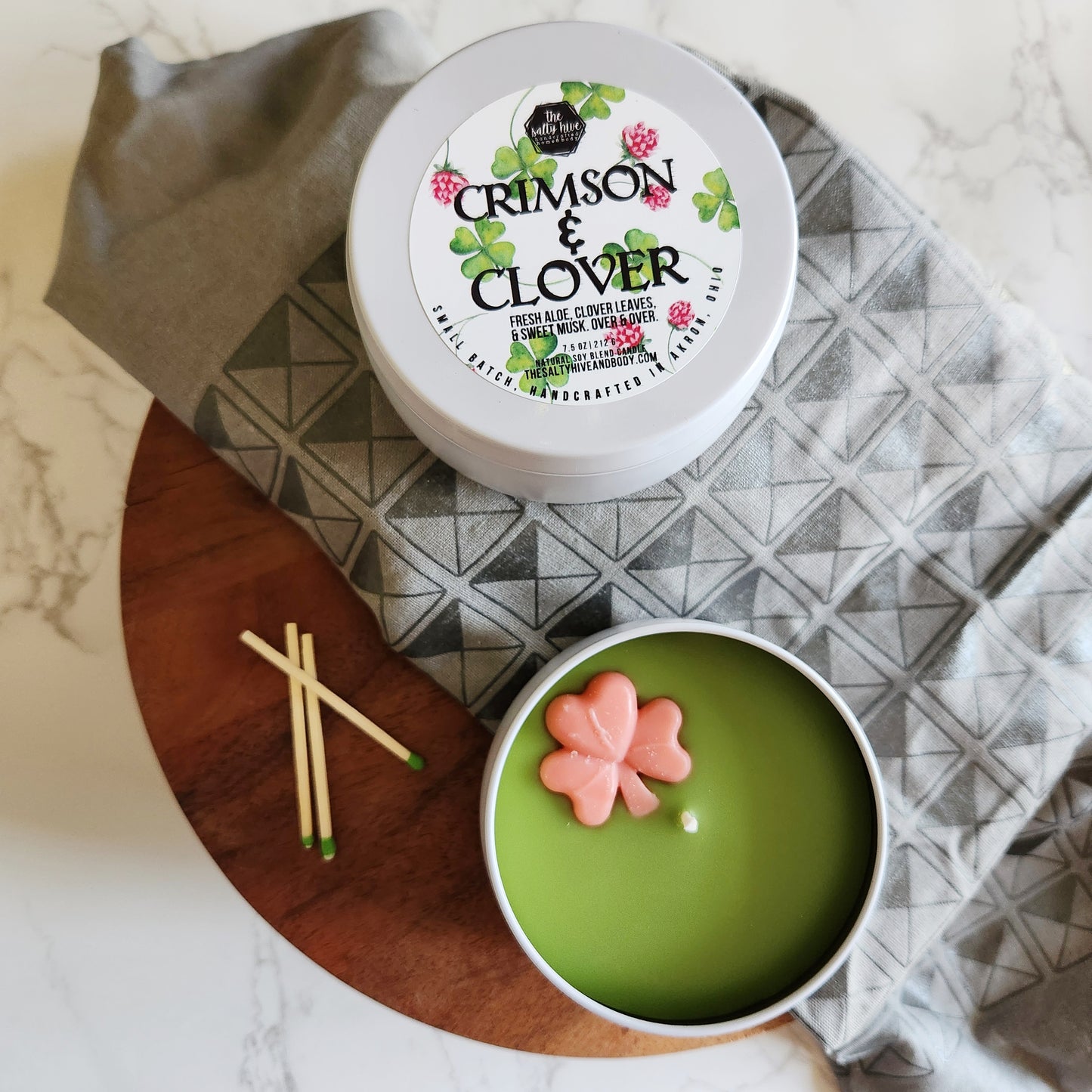 crimson & clover candle