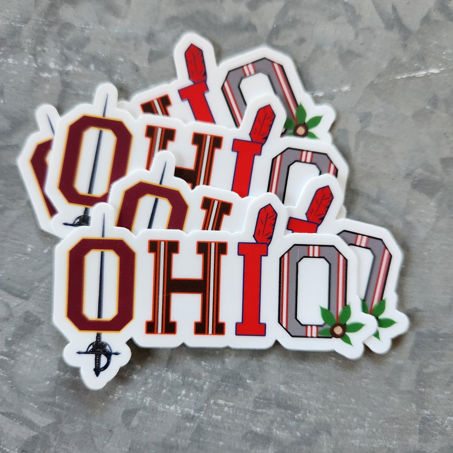 ohio sports sticker - cleveland / ohio state