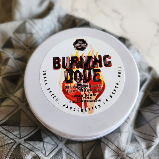 DISCONTINUED burning love candle