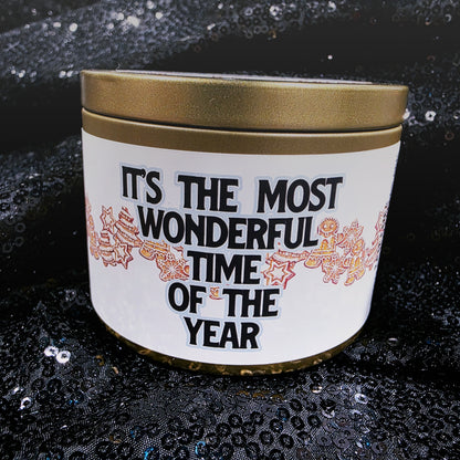 gingerbread attack candle