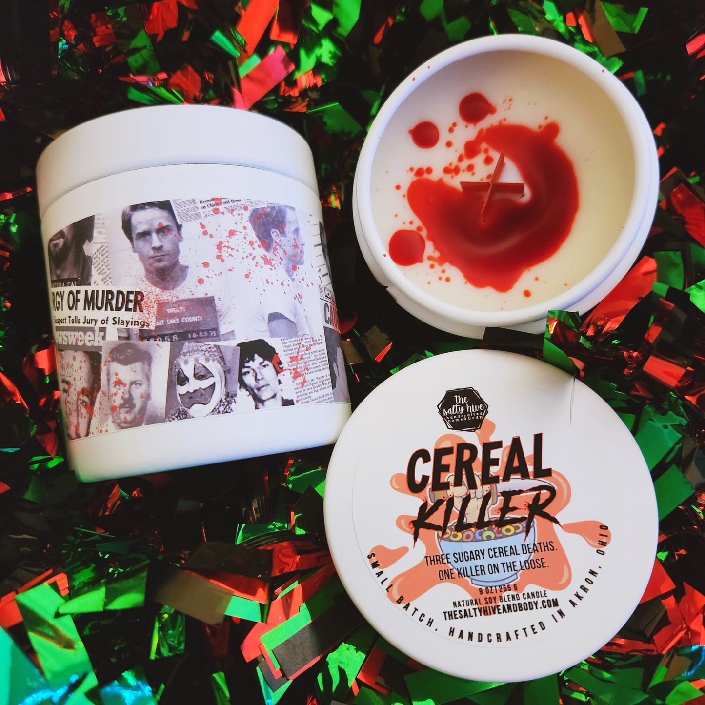 cereal killer candle - the cracklin' wood series - true crime
