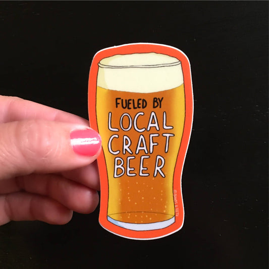 local craft beer sticker - the salty hive