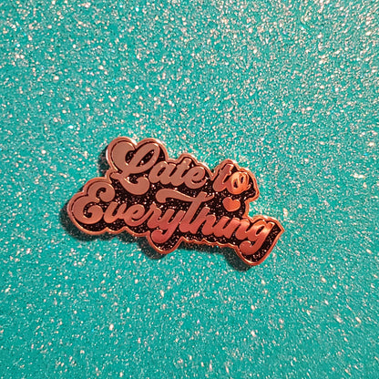 late to everything enamel pin - the salty hive