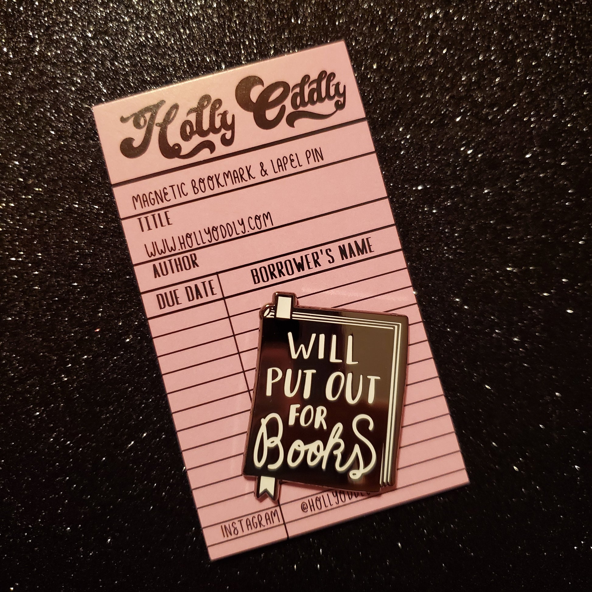 put out for books magnetic bookmark & enamel pin - the salty hive