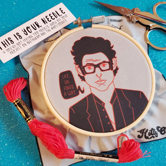 dr ian malcolm embroidery kit - the salty hive