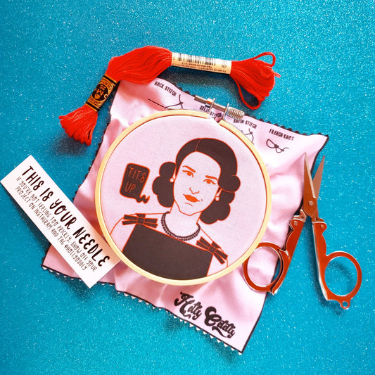the marvelous mrs. maisel embroidery kit - the salty hive