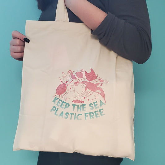 keep the sea plastic free daily tote bag - the salty hive