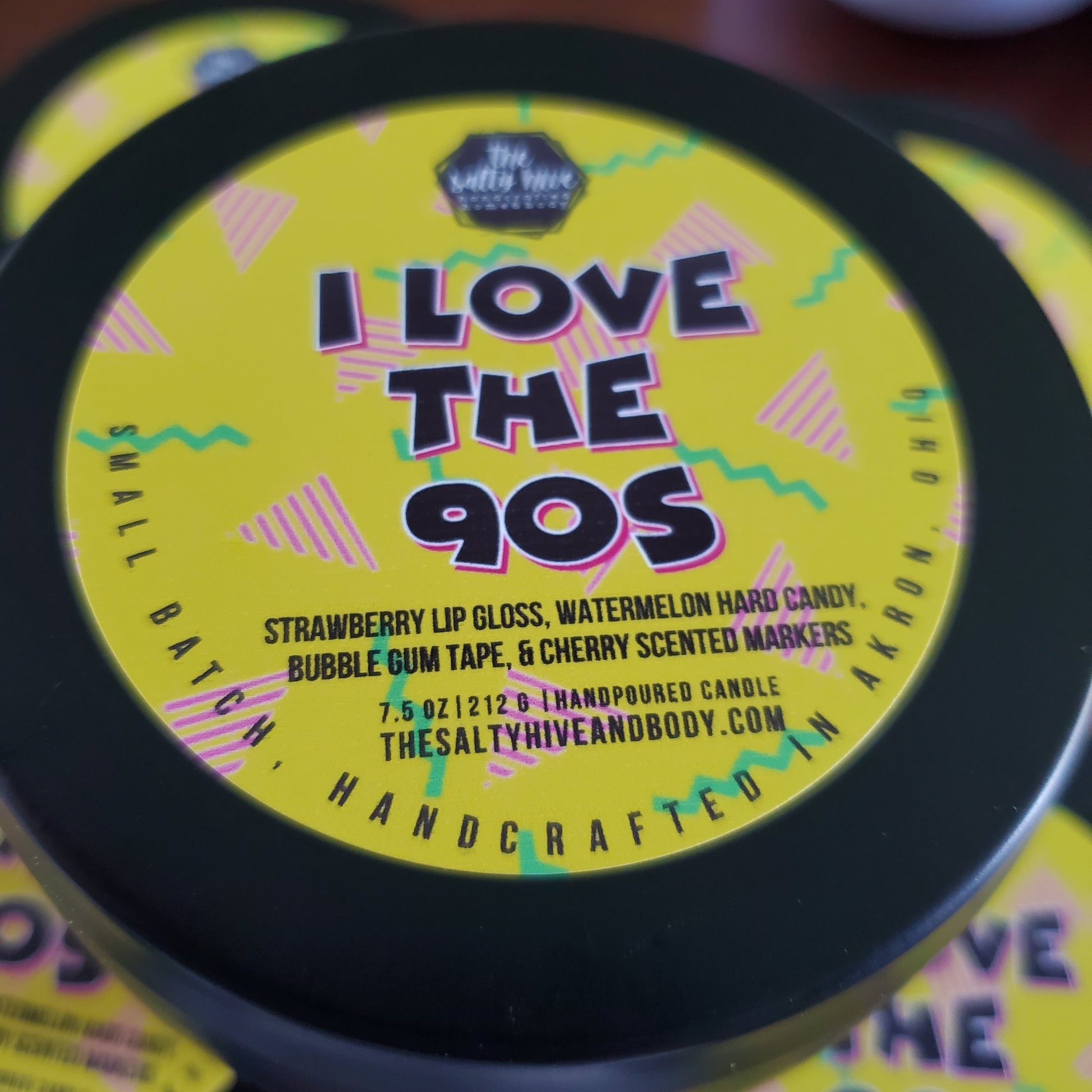 i love the 90s candle - the salty hive