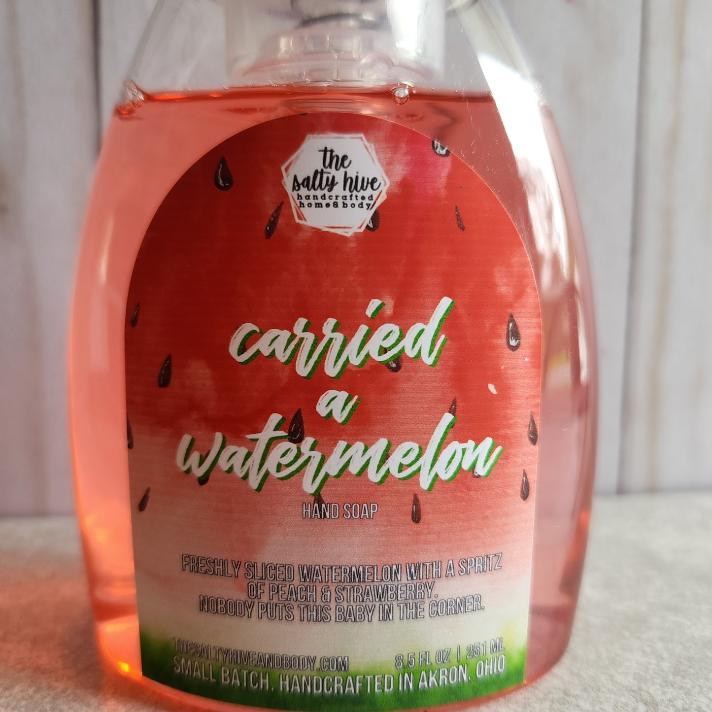 carried a watermelon foaming hand soap - the salty hive