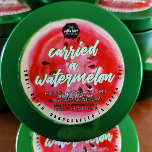 carried a watermelon candle - the salty hive