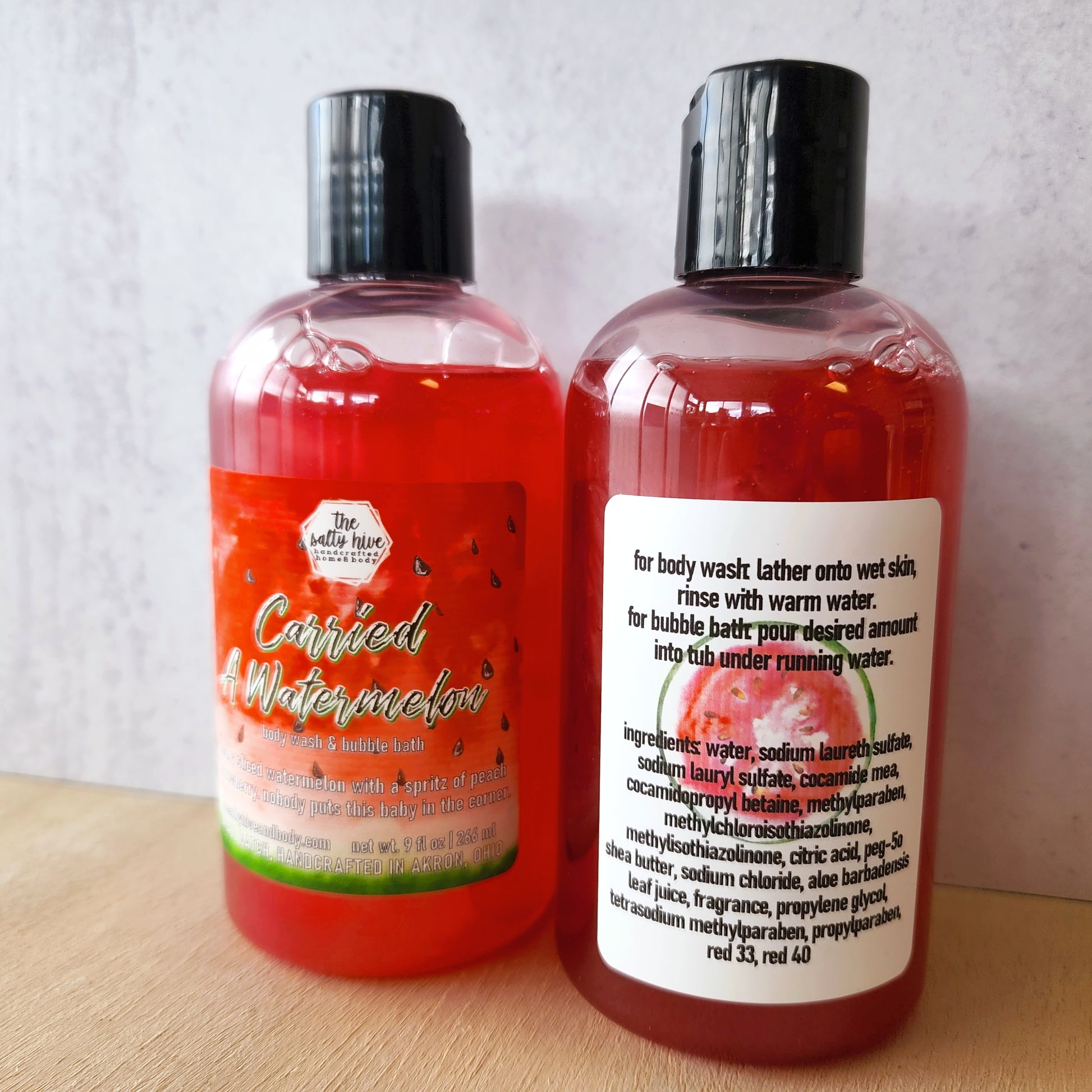 carried a watermelon body wash & bubble bath - the salty hive