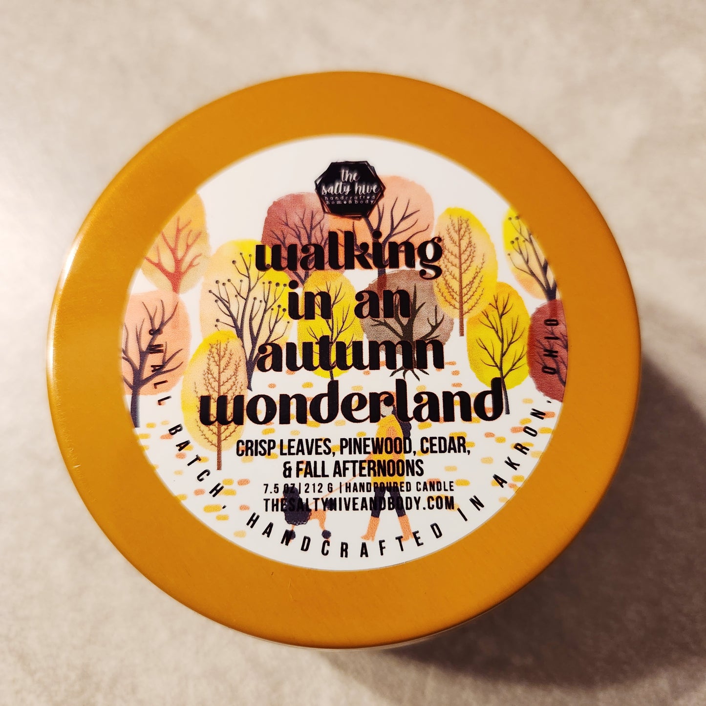 walking in an autumn wonderland candle - the salty hive