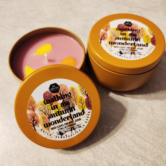 walking in an autumn wonderland candle - the salty hive