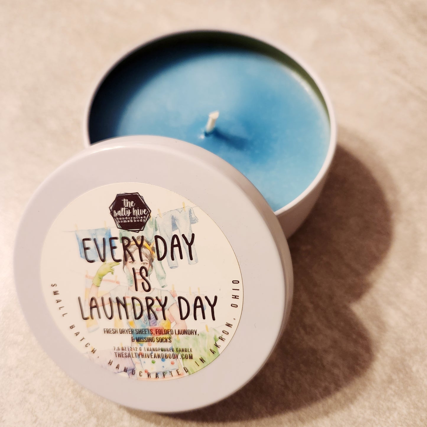 every day is laundry day candle - the salty hive
