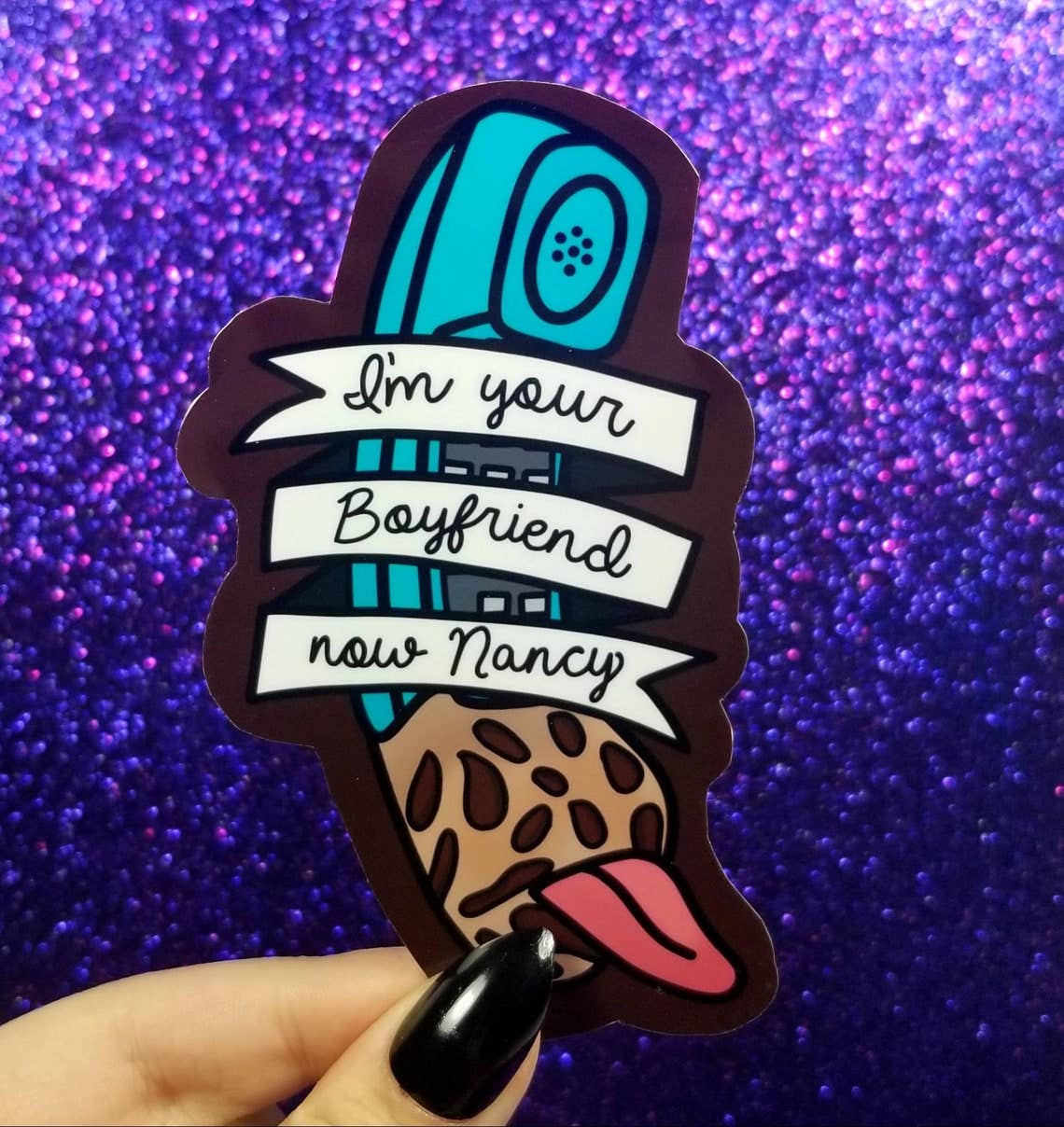 i'm your boyfriend now sticker - nightmare on elm st