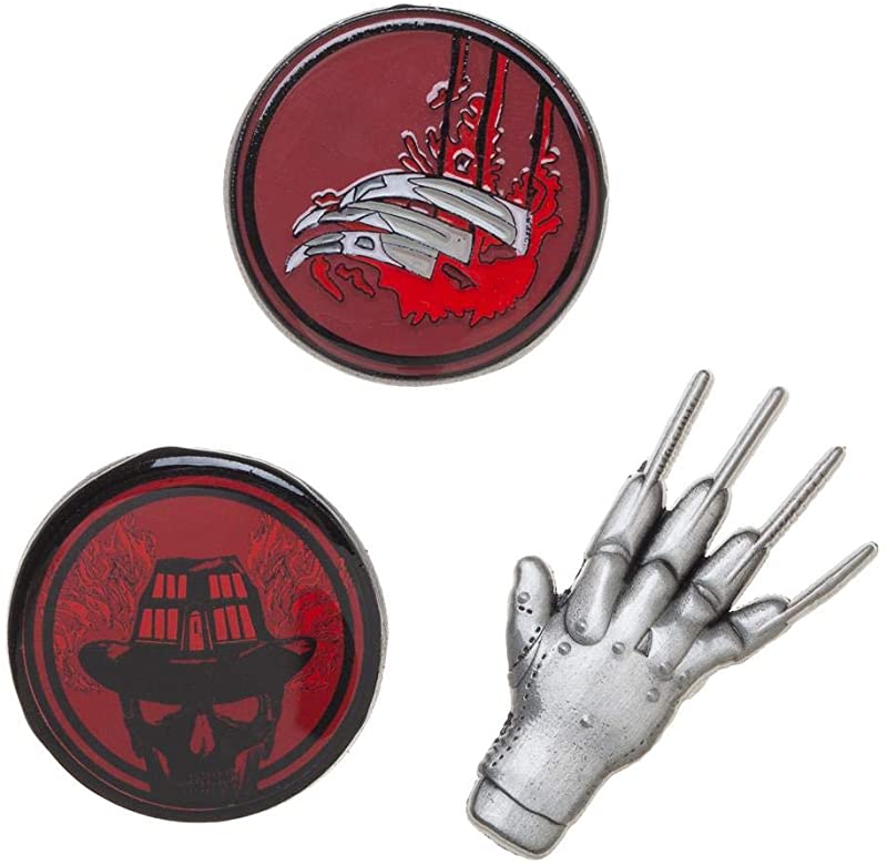 nightmare on elm st lapel pin set - the salty hive