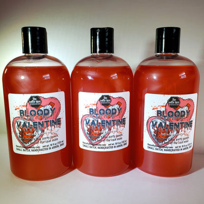 bloody valentine body wash & bubble bath - the salty hive