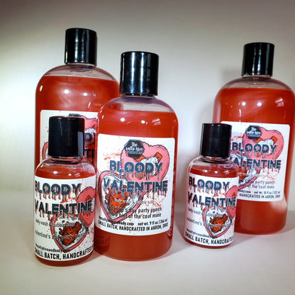 bloody valentine body wash & bubble bath - the salty hive