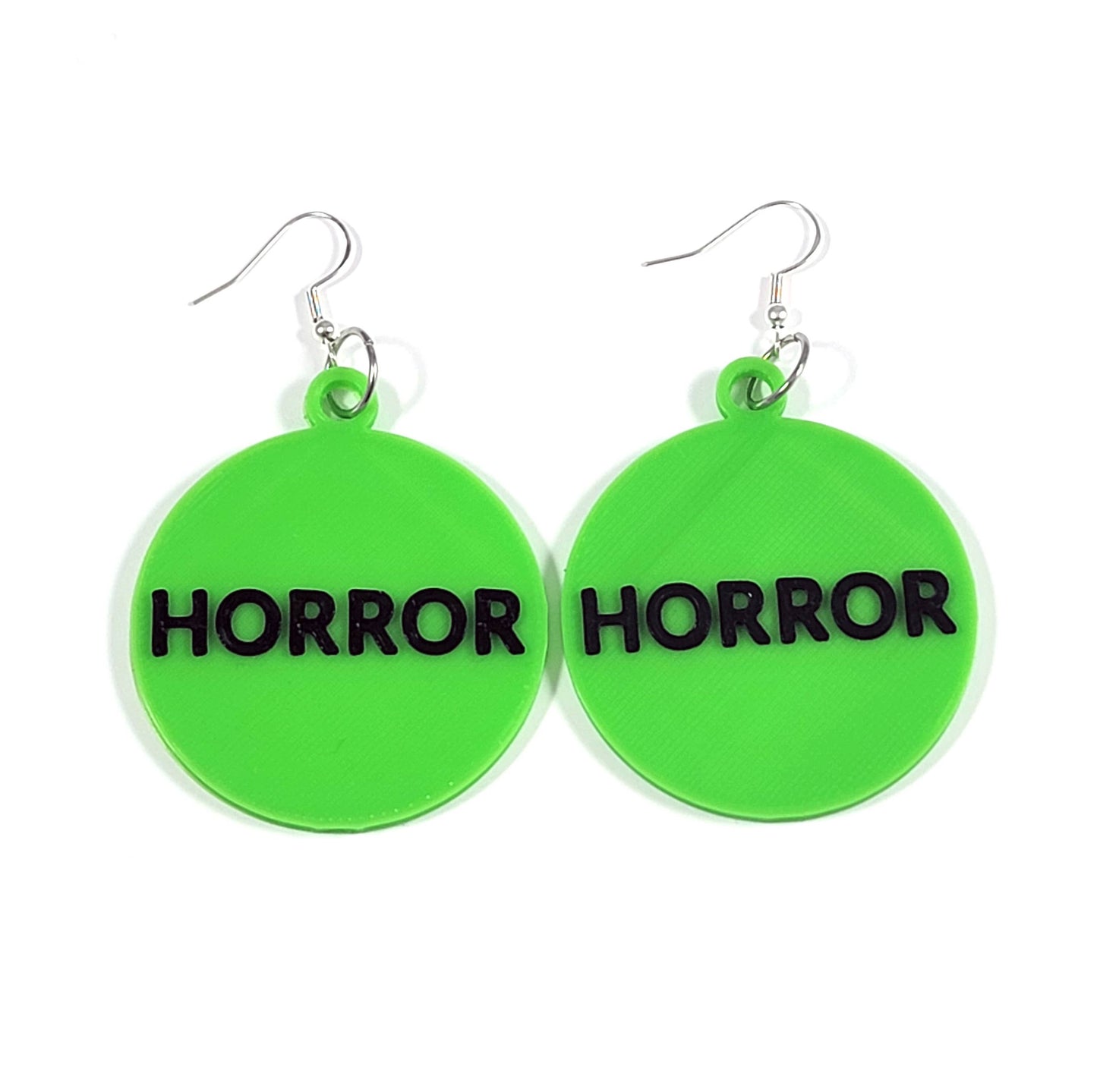 vhs horror sticker earrings - the salty hive