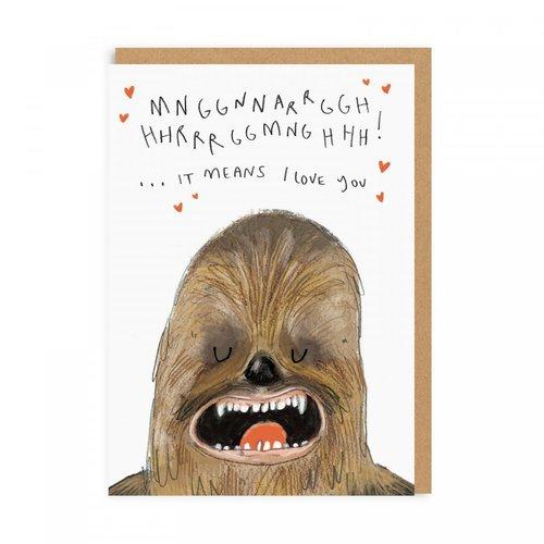 chewbacca love card - the salty hive