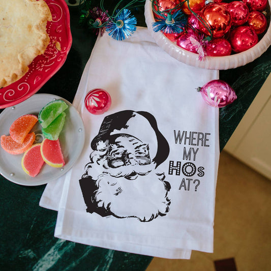 where my hos at? hand towel - the salty hive