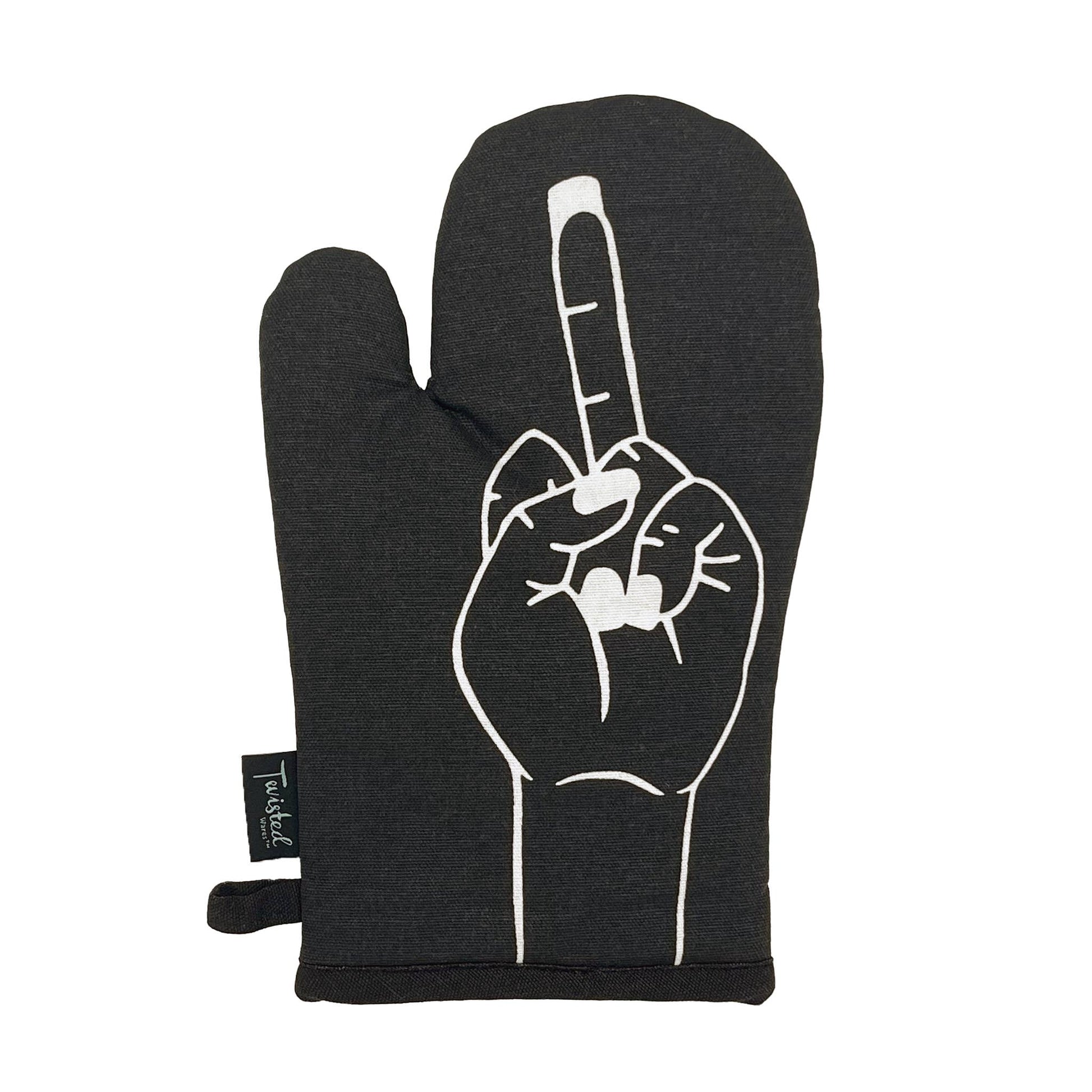 Middle Finger | Funny Oven Mitts - the salty hive