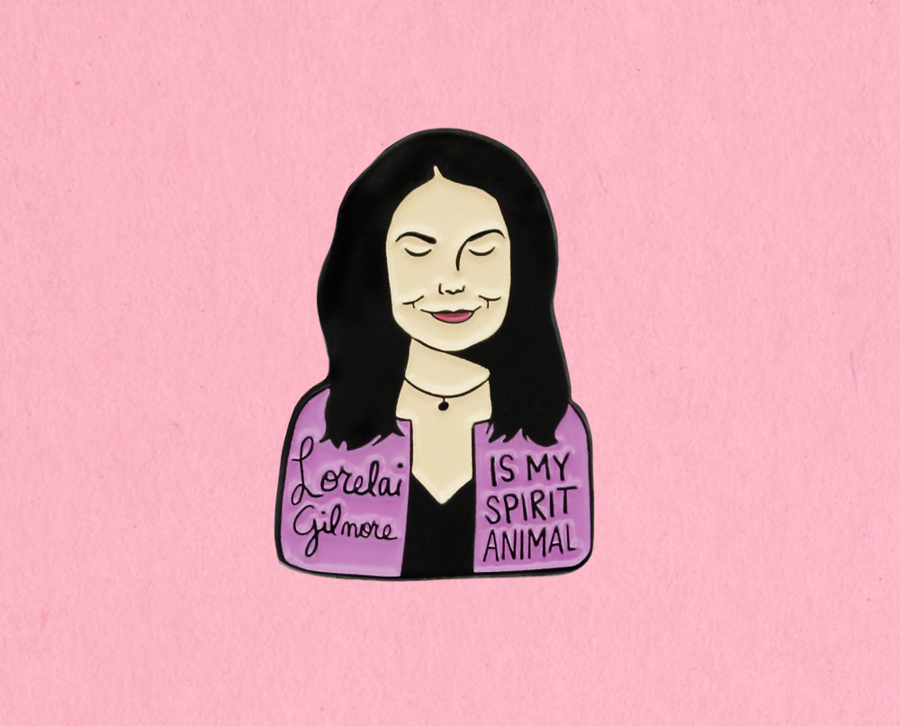 lorelai gilmore is my spirit animal enamel pin - the salty hive