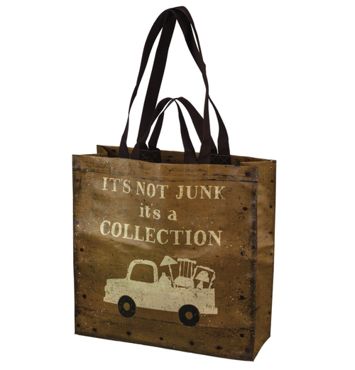 it's not junk it's a collection market tote bag - the salty hive