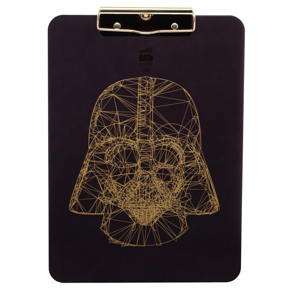 gold darth vader clipboard - the salty hive
